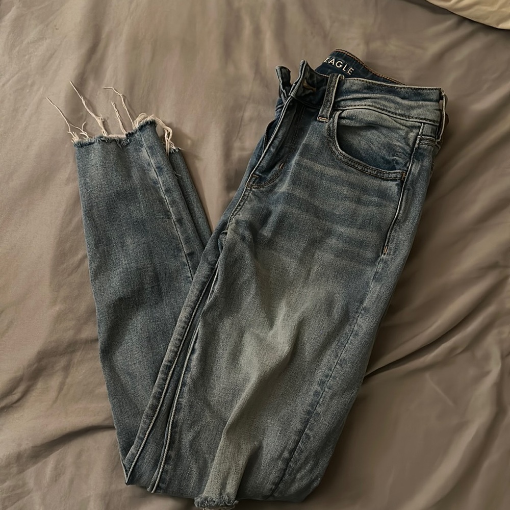 American Eagle Jegging, US 4 Regular, Light Blue denim